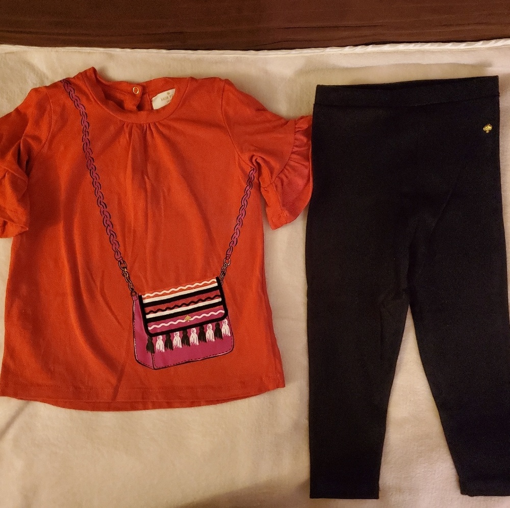 Kate Spade Trompe L'Oeil Legging Baby Set - Picture 2 of 6